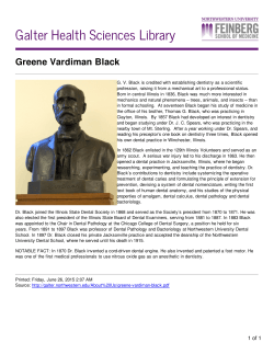 Greene Vardiman Black - Galter Health Sciences Library
