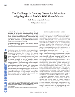 The Challenge in Creating Games for Education