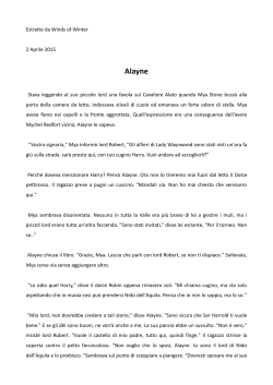 Traduzione capitolo: Alayne Stone - Game of thrones