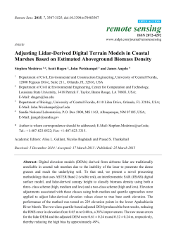 Adjusting Lidar-Derived Digital Terrain Models in