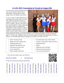 Full-page Flyer - GAM Convention in Vernal, Utah