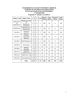 Syllabus for Civil Engineering 3-4th sem