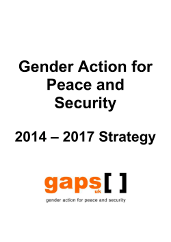 Gender Action for Peace and Security
