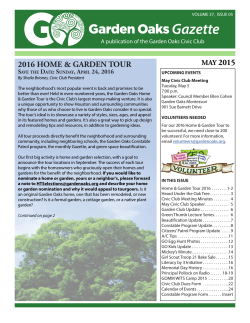 May - Garden Oaks.org