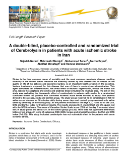 A double-blind, placebo-controlled and randomized trial of