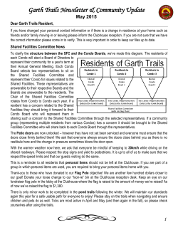 Garth Trails Newsletter & Community Update