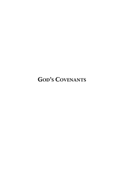 GOD`S COVENANTS