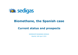 Biomethane, the Spanish case