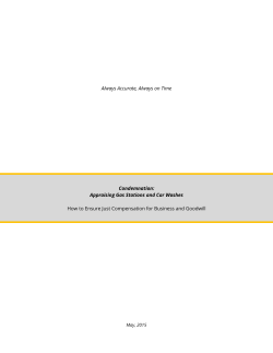 Appraising Gas Stations and Car Washes How to Ensure Just
