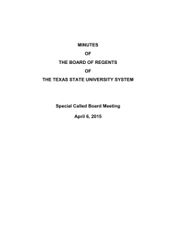 Minutes - Texas State University