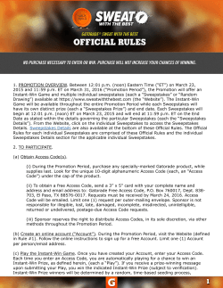 OFFICIAL RULES