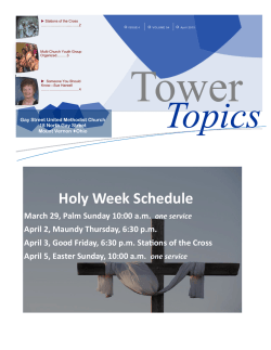 April - Gay Street United Methodist Church