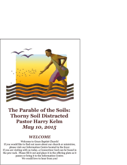 May 10 Bulletin - Grace Baptist Church