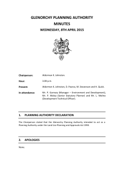 Minutes - Glenorchy City Council