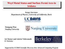Weyl Metal States and Surface Fermi Arcs in Iridates