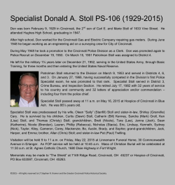 Specialist Donald A. Stoll PS-106 (1929-2015)