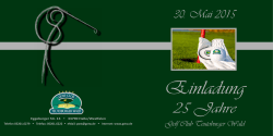 25 Jahre - Golfclub Teutoburger Wald