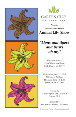 Fauquier and Loudoun Garden Club (73rd)