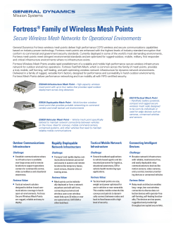 FortressÂ® Family of Wireless Mesh Points