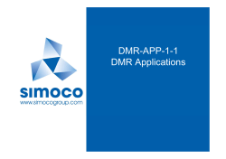 DMR-APP-1-1 DMR Applications