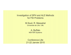 Investigation of SPH and ALE Methods for FSI Problems M.Souli, R
