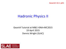 Hadronic physics 2