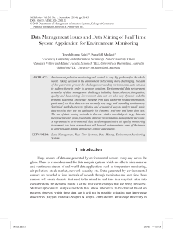 Data Management Issues and Data Mining of Real Time