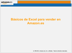 BÃ¡sicos de Excel para vender en Amazon.es