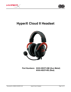 HyperX Cloud II Headset