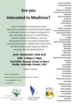 Are you interested in Medicine?