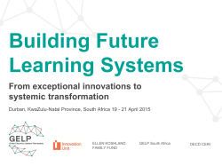 Building Future Learning Systems