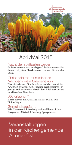 flyer april-mai 2015 - Ev.-Luth. Kirchengemeinde Altona-Ost
