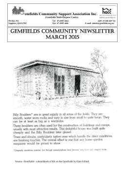 Gemfields COMMUNITY NEWSLETTER March 2015