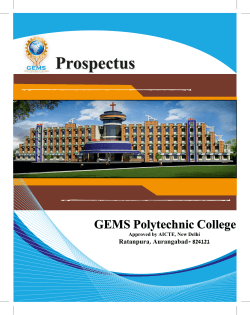 Prospectus - Gems Polytechnic College