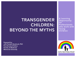 transgender children: beyond the myths