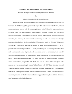 Nikol Alexander-Floyd - Gendering Political Science