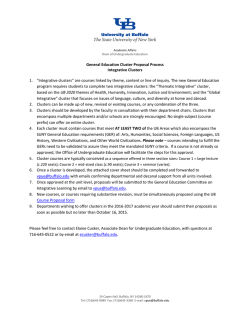 Cluster Proposal Process