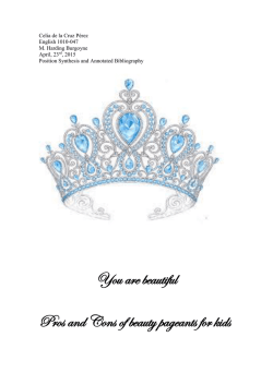 You are beautiful Pros and Cons of beauty pageants for kids
