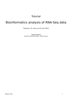 Bioinformatics analysis of RNA-Seq data