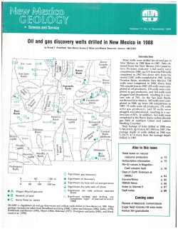 Oil and gas discouery wells drilled in New Mexico in lggg