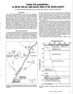 Fenton Hill granodiorite - New Mexico Bureau of Mines and Mineral