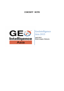 Concept Note GeoIntelligence Asia 2015