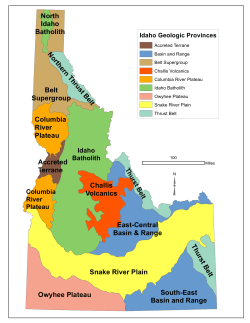 geologic provinces of Idaho