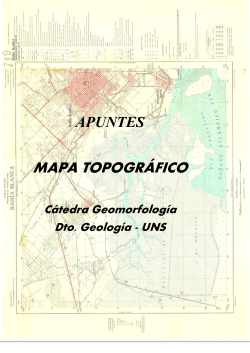 MAPA TOPOGRÃFICO - CÃ¡tedra de GeomorfologÃ­a â UNS