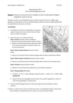 Trabajo PrÃ¡ctico NÂº 5 Tema: GeomorfologÃ­a estructural Objetivo
