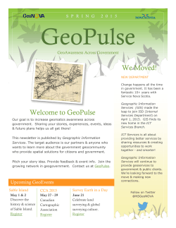first edition of GeoPulse