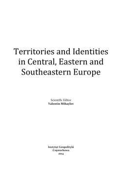 Territories and Identities in Central, Eastern and