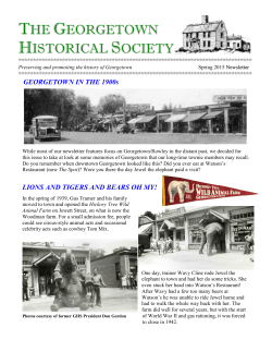 Spring 2015 - Georgetown Historical Society