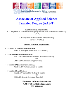 Associate of Applied Science Transfer Degree (AAS-T)