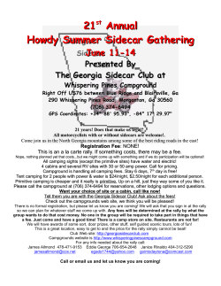 21st Annual Howdy Summer Sidecar Gathering June 11